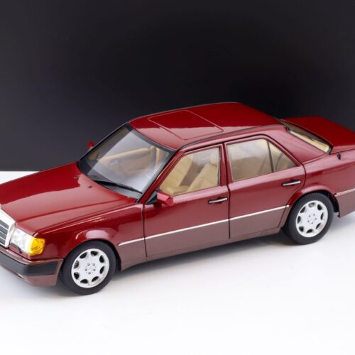 1:18 Norev Mercedes 500 E W124 Limousine 1992 almandine red DEALER VERSION