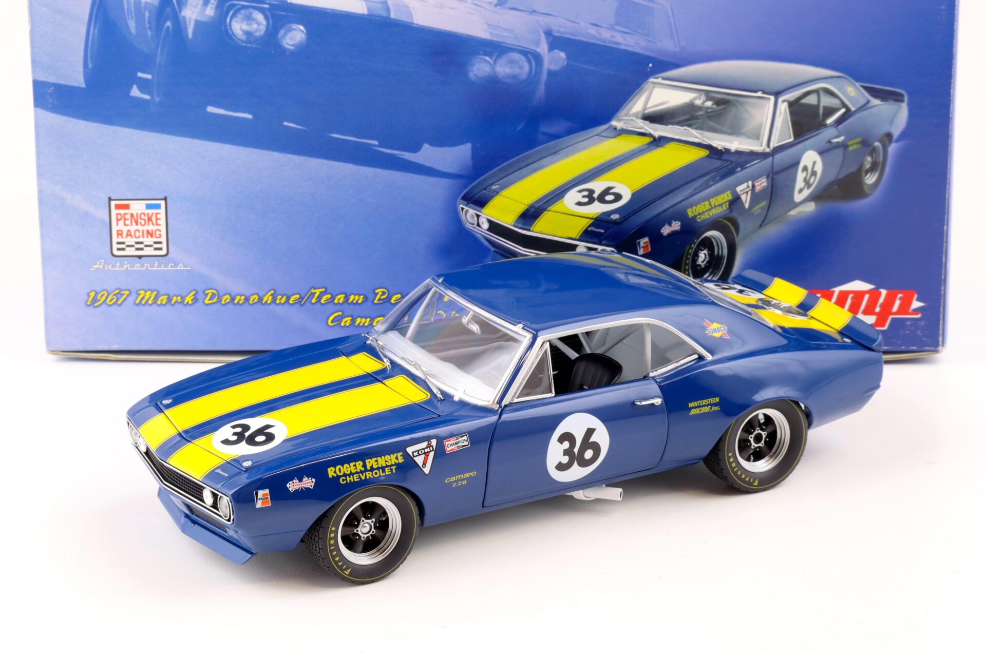 ID 87243 orig 1.jpg 1:18 GMP 1967 Chevrolet Camaro Z28 Penske Mark Donohue #36 blue/ yellow