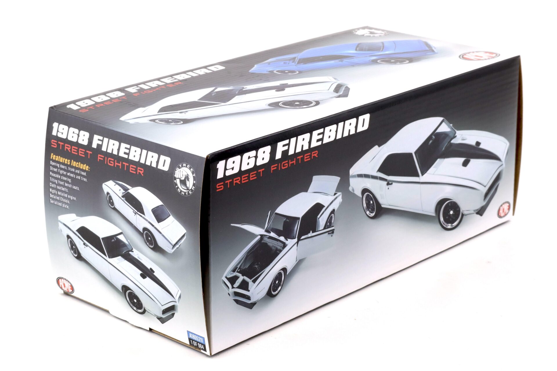 1:18 ACME 1968 Pontiac Firebird Street Fighter Lucerne blue A1805211