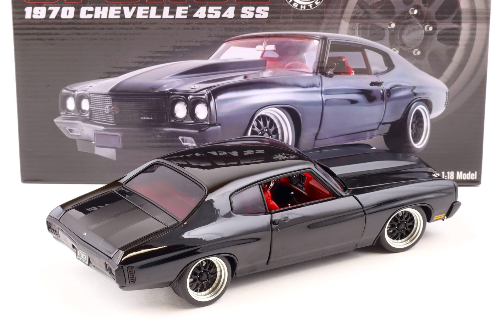 1:18 ACME 1970 Chevrolet Chevelle 454 SS Coupe GFORCE Street Fighter black