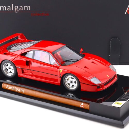 1:18 Amalgam Ferrari F40 Coupe red 1987 Highend Resin with showcase M5904