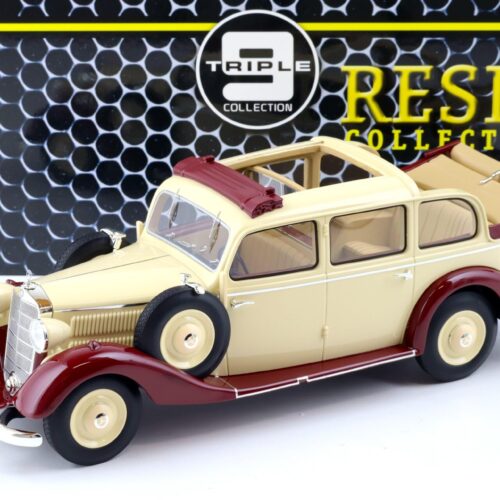 1:18 Triple9 Resin Mercedes 260D Pullman Landaulet 1936 fully open beige/ red