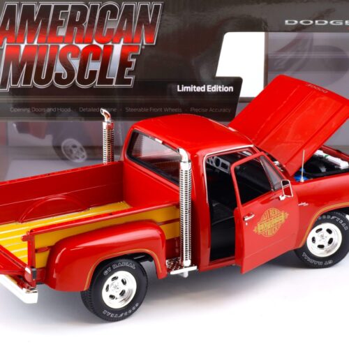 1:18 Auto World 1979 Dodge Utility Pickup LiÂ´l Red Express Truck red