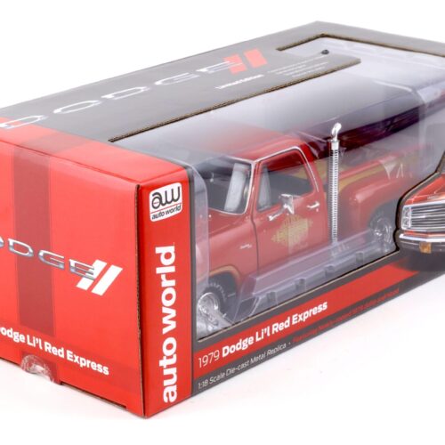 1:18 Auto World 1979 Dodge Utility Pickup LiÂ´l Red Express Truck red