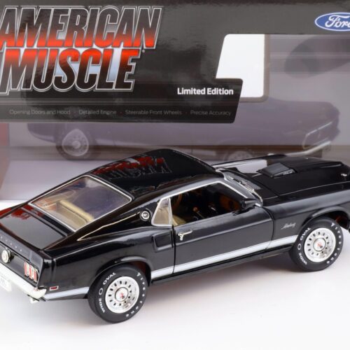 1:18 Auto World 1969 Ford Mustang GT 2+2 Coupe Raven black