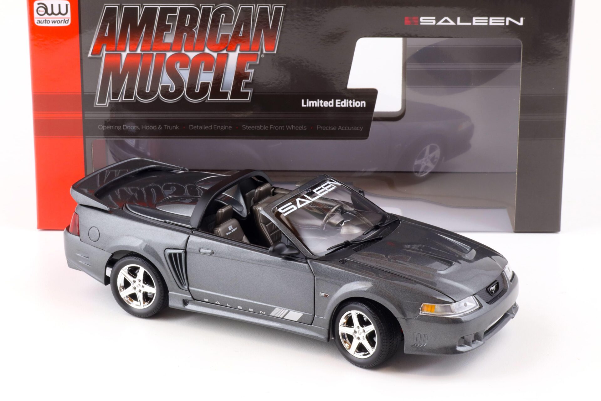 1:18 Auto World 2003 Saleen Mustang S281 SC Speedster dark Shadow grey