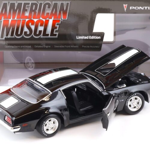 1:18 Auto World 1972 Pontiac Firebird T/A Trans Am Class of 72 Starlight black