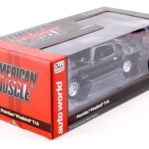 1:18 Auto World 1972 Pontiac Firebird T/A Trans Am Class of 72 Starlight black