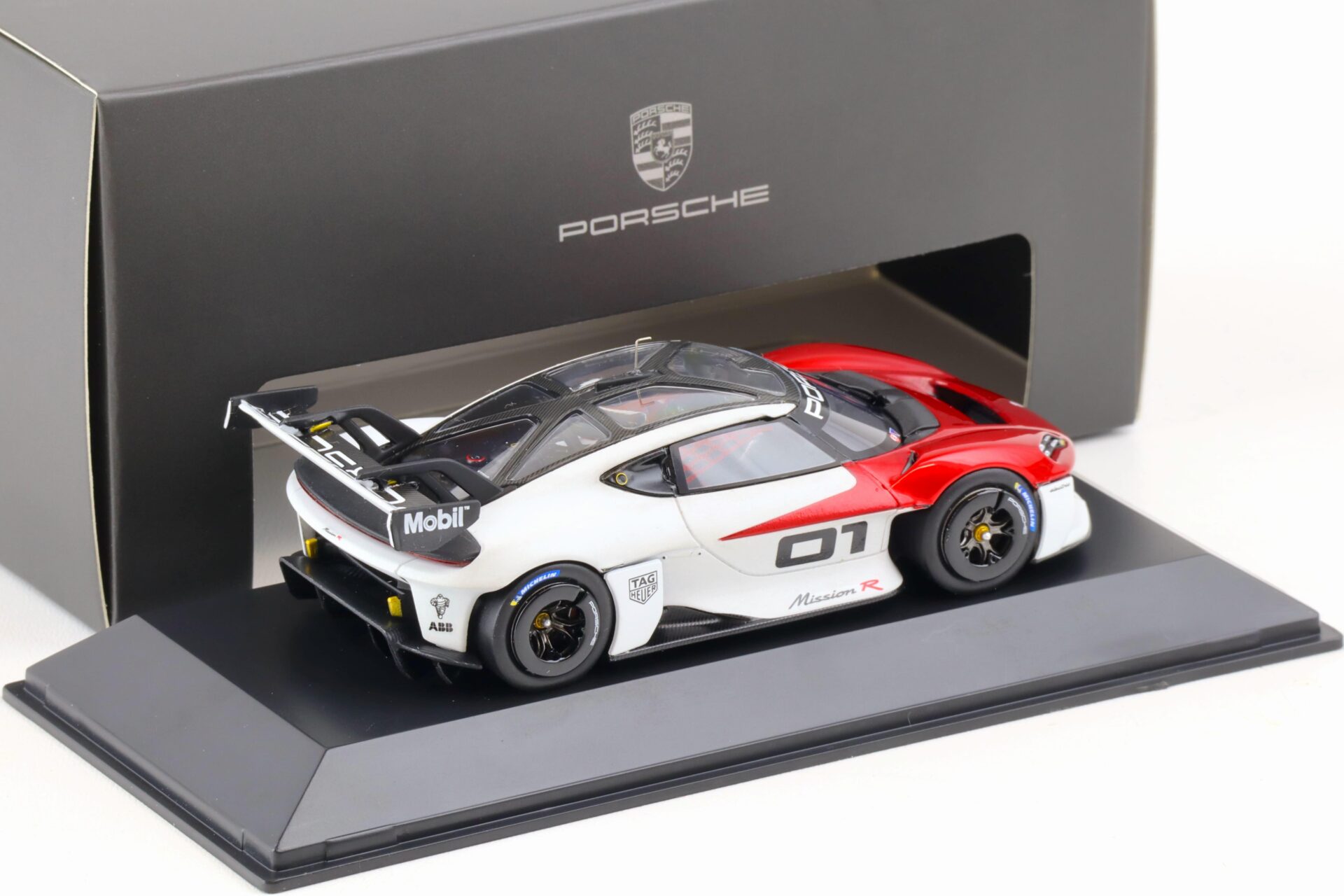 1:43 Spark Porsche Mission R #01 red/ white WAP DEALER