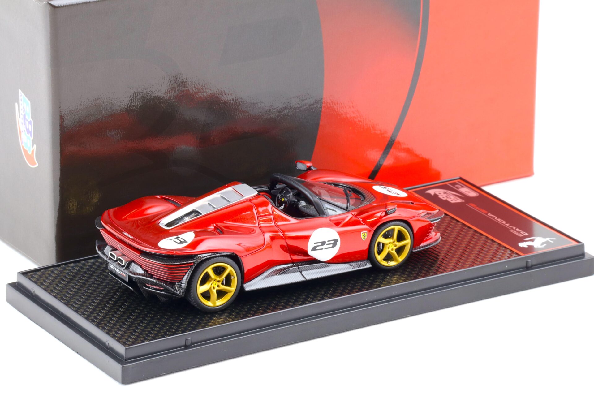 1:43 BBR Ferrari SP3 Daytona Serie Icona Rosso Magma red #23 - Limited 48 pcs.