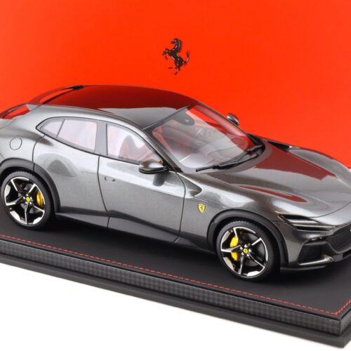 1:18 BBR Ferrari Purosangue Grigio Silverstone metallic/ red interior - Limited 100 pcs.