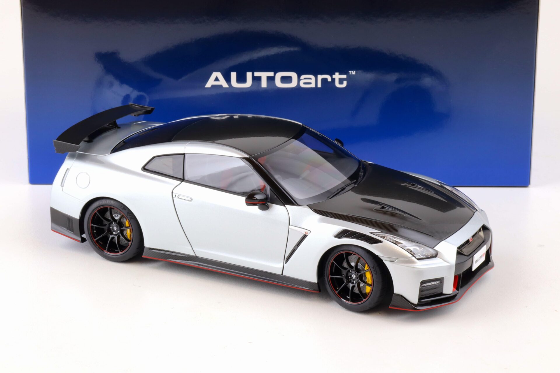 1:18 AUTOart Nissan GT-R (R35) Nismo Special Edition 2022 Ultimate metal silver 77503