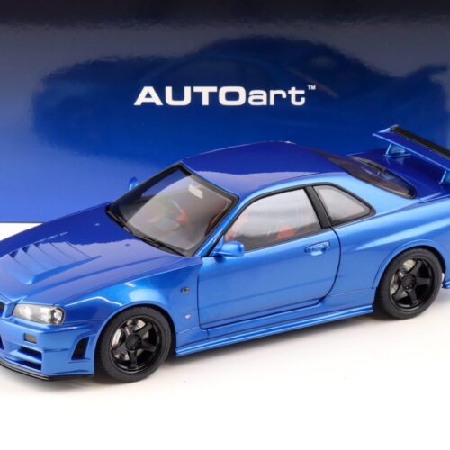 1:18 AUTOart Nissan Skyline GT-R (R34) Z-Tune 2005 Bayside blue 77462