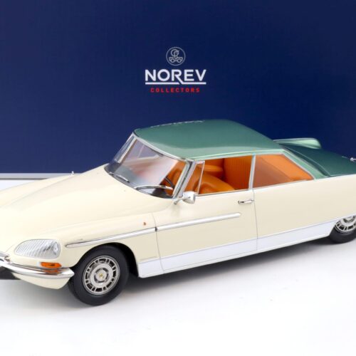 1:18 Norev Citroen DS 21 Le Leman 1968 Ivory & green metallic