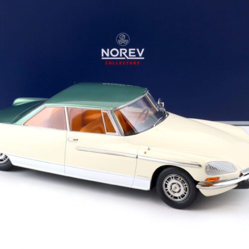 1:18 Norev Citroen DS 21 Le Leman 1968 Ivory & green metallic