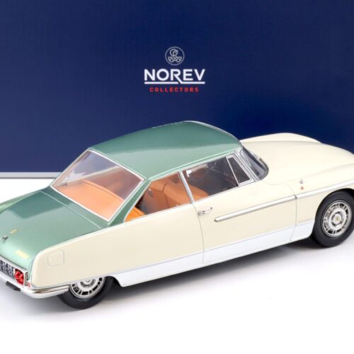 1:18 Norev Citroen DS 21 Le Leman 1968 Ivory & green metallic