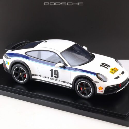 1:18 Spark Porsche 911 (992) Dakar Rallye 1974 Design Kühne & Nagel WAP DEALER