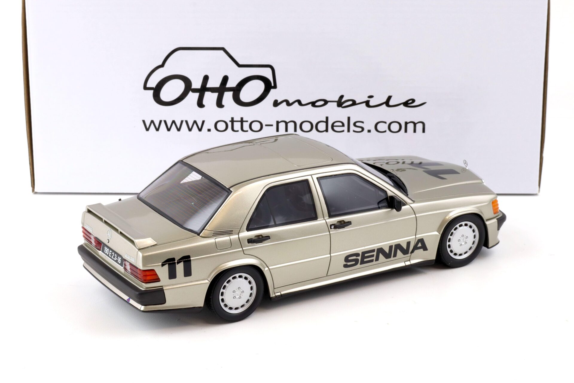 1:18 OTTO mobile OT1041 Mercedes 190E 2.3-16 W201 Senna Nürburgring 1984