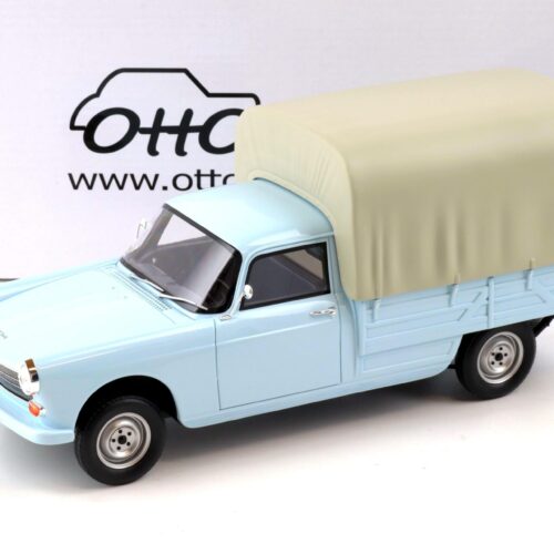 1:18 OTTO mobile OT1036 Peugeot 404 Pick-Up Bache blue 1967