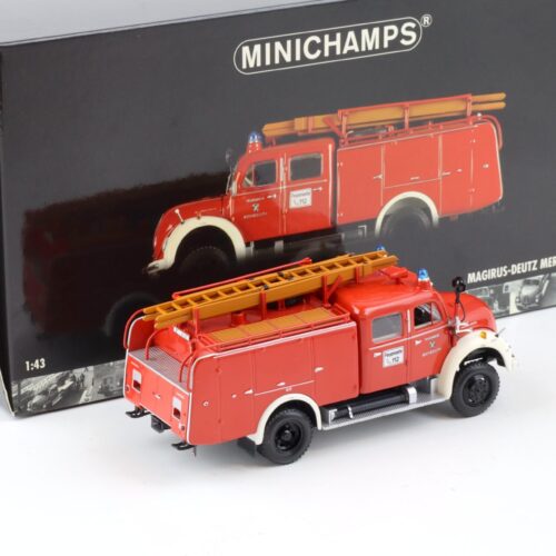 1:43 Minichamps Magirus-Deutz Merkur A TLF 16 Feuerwehr Bayreuth red/white