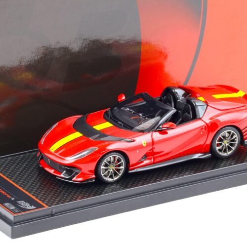 1:43 BBR Ferrari 812 Competizione A Rosso Corsa 322/ yellow stripe - Limited 200 pcs.