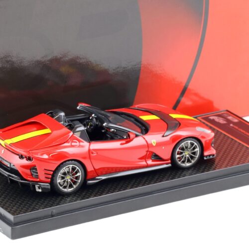 1:43 BBR Ferrari 812 Competizione A Rosso Corsa 322/ yellow stripe - Limited 200 pcs.