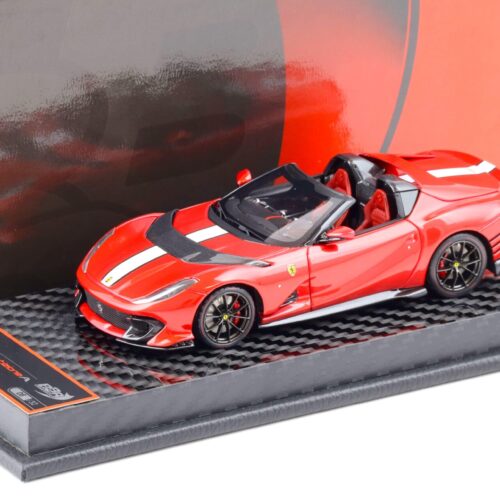 1:43 BBR Ferrari 812 Competizione A Rosso F1 2007 red/ Carbon base - Limited 32 pcs.