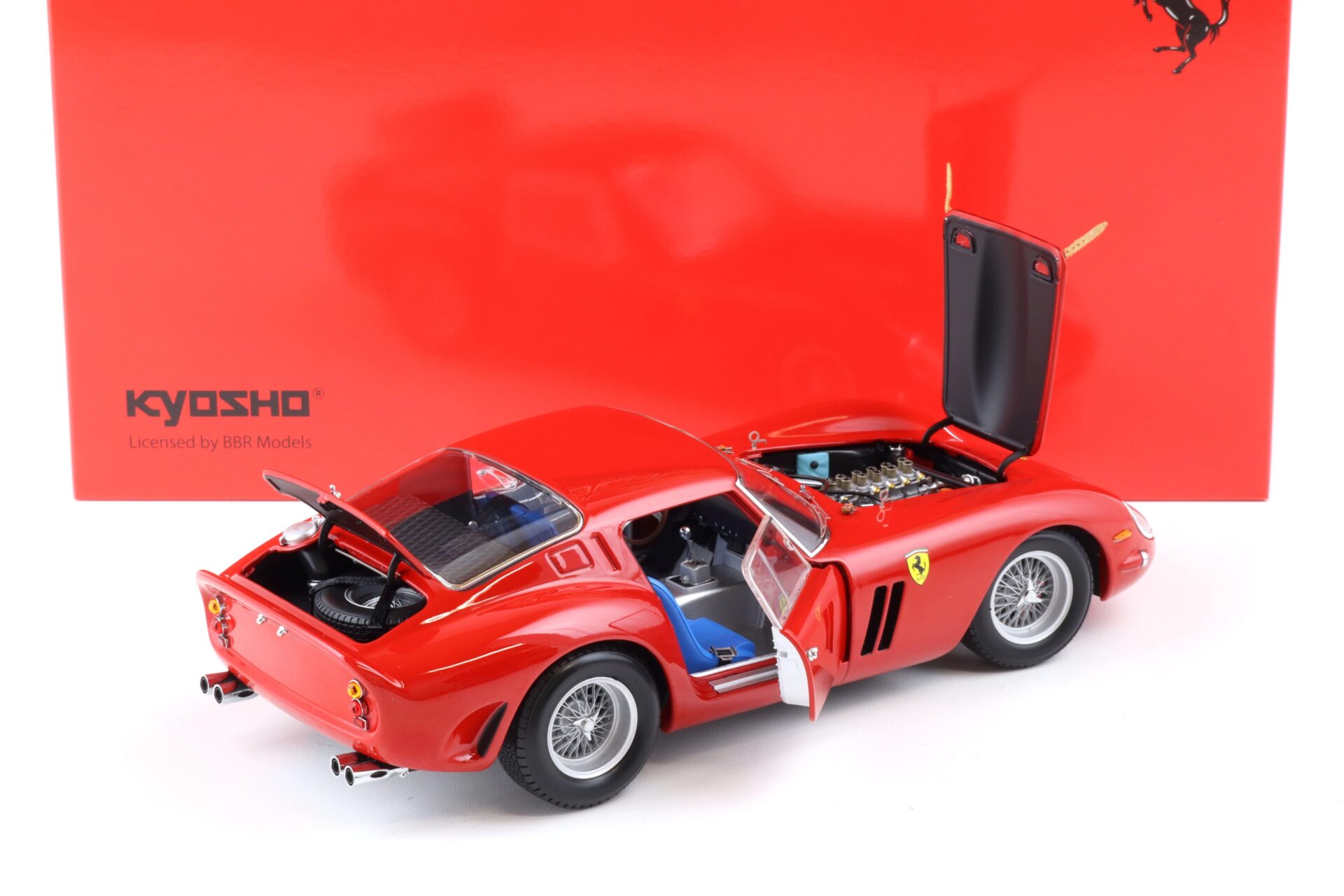 1:18 Kyosho Ferrari 250 GTO Coupe 1962 red 08438R Diecast/ openings