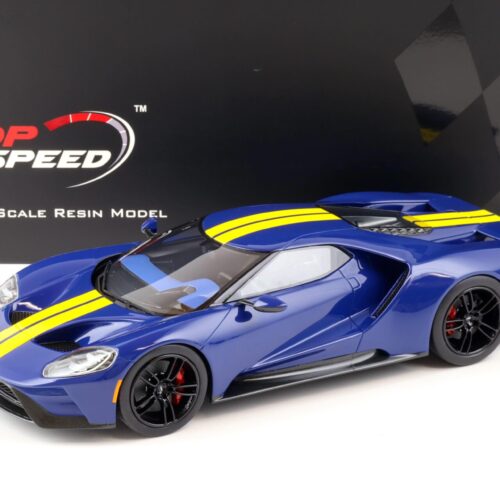 1:18 Top Speed Ford GT Coupe SUNOCO blue/ yellow stripes TS0305