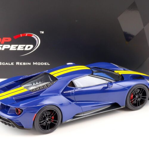 1:18 Top Speed Ford GT Coupe SUNOCO blue/ yellow stripes TS0305