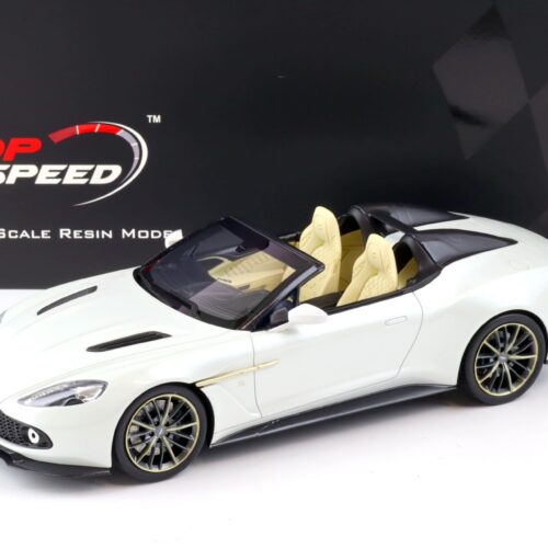 1:18 Top Speed Aston Martin Vanquish Zagato Speedster escaping white TS0229
