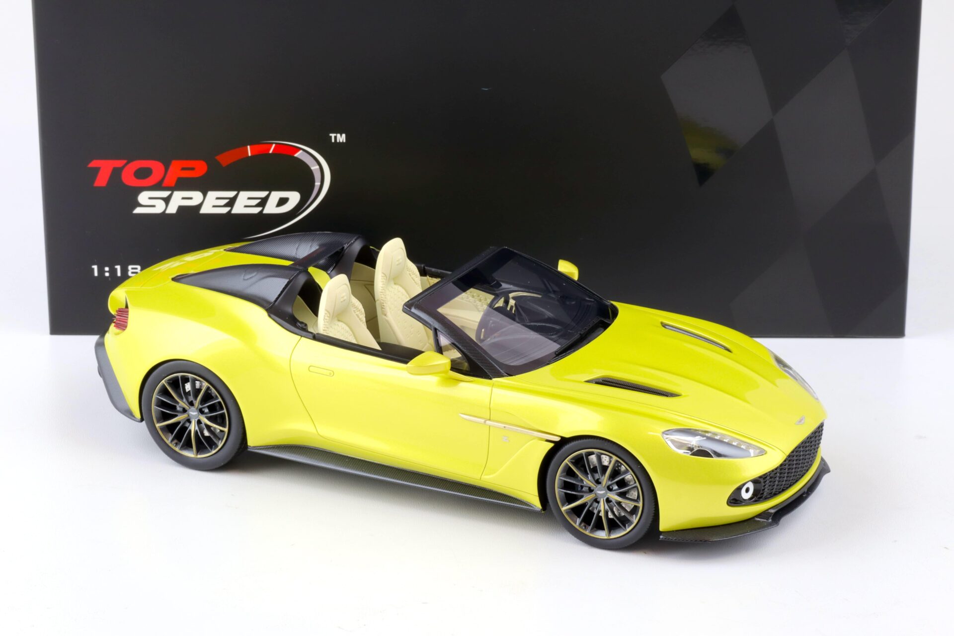 1:18 Top Speed Aston Martin Vanquish Zagato Speedster Cosmopolitan yellow TS0230