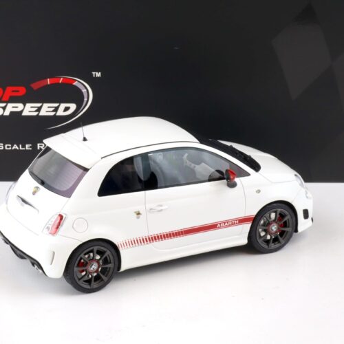 1:18 Top Speed Abarth 595 Gara white/ red TS0397 - Image 3