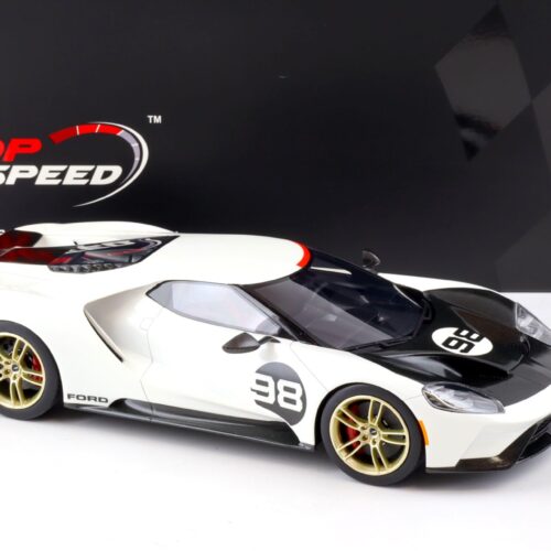 1:18 Top Speed Ford GT Coupe 2021 Heritage Edition #98 white/ black TS0317
