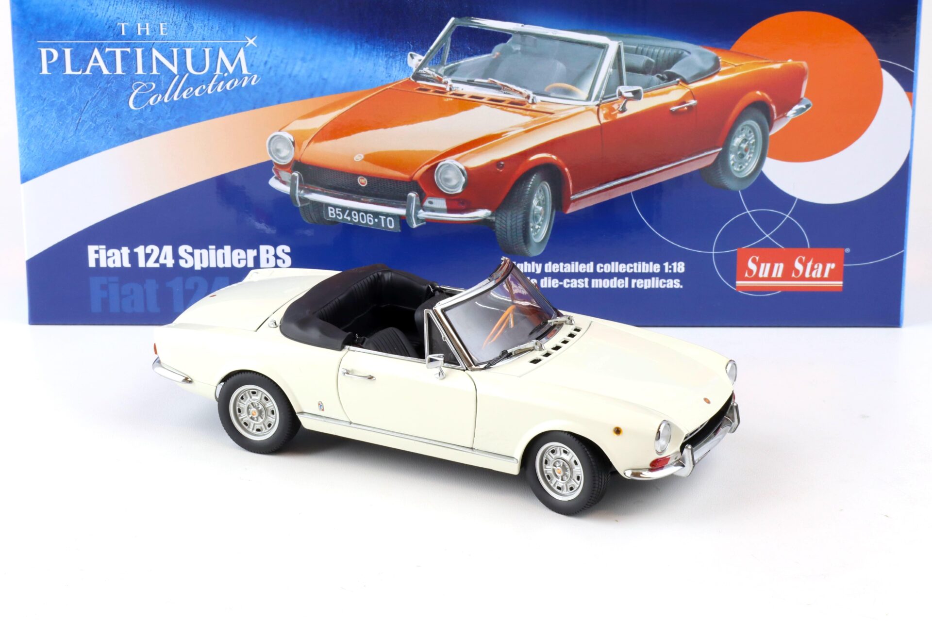 1:18 Sun Star 1967 Fiat 124 Spider AS Bianco white 4902