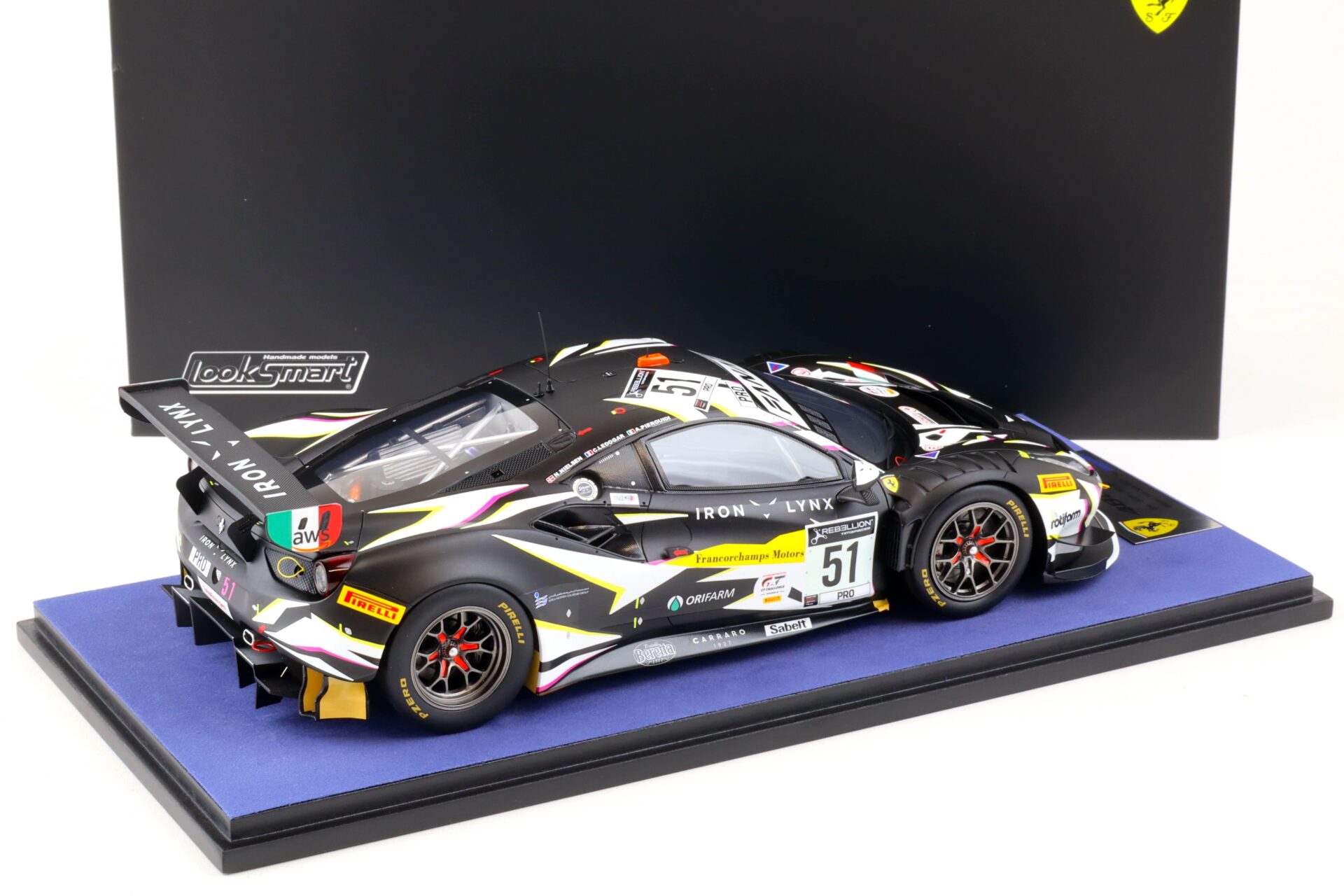 1:18 LookSmart Ferrari 488 GT3 EVO #51 IRON LYNX Winner 24h Spa 2021 LS18RC015