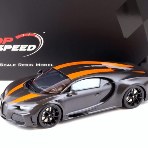 1:18 Top Speed Bugatti Chiron Super Sport 300+ World Record Carbon/orange TS0363