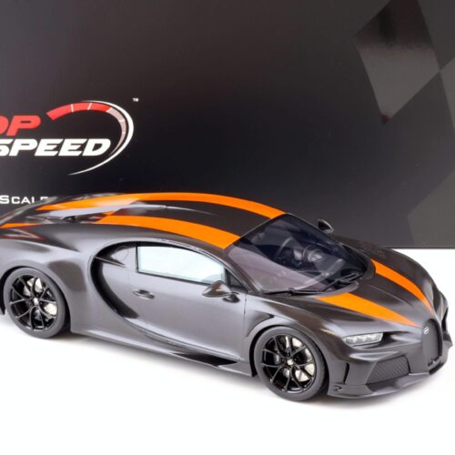 1:18 Top Speed Bugatti Chiron Super Sport 300+ World Record Carbon/orange TS0363