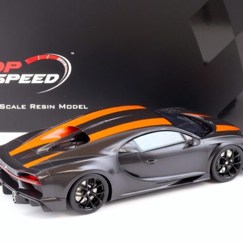 1:18 Top Speed Bugatti Chiron Super Sport 300+ World Record Carbon/orange TS0363