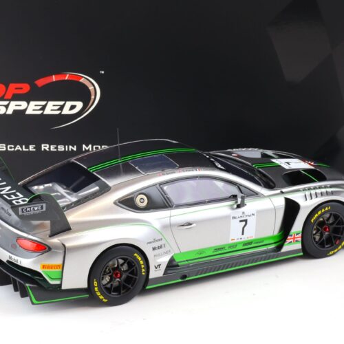 1:18 Top Speed Bentley Continental GT3 #7 Blancpain GT Series Monza 2018 TS0243