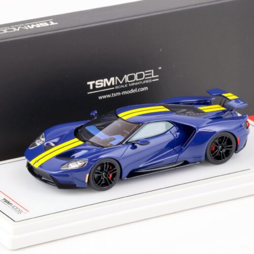 1:43 TSM Model Ford GT Sunoco blue with yellow stripe TSM430524