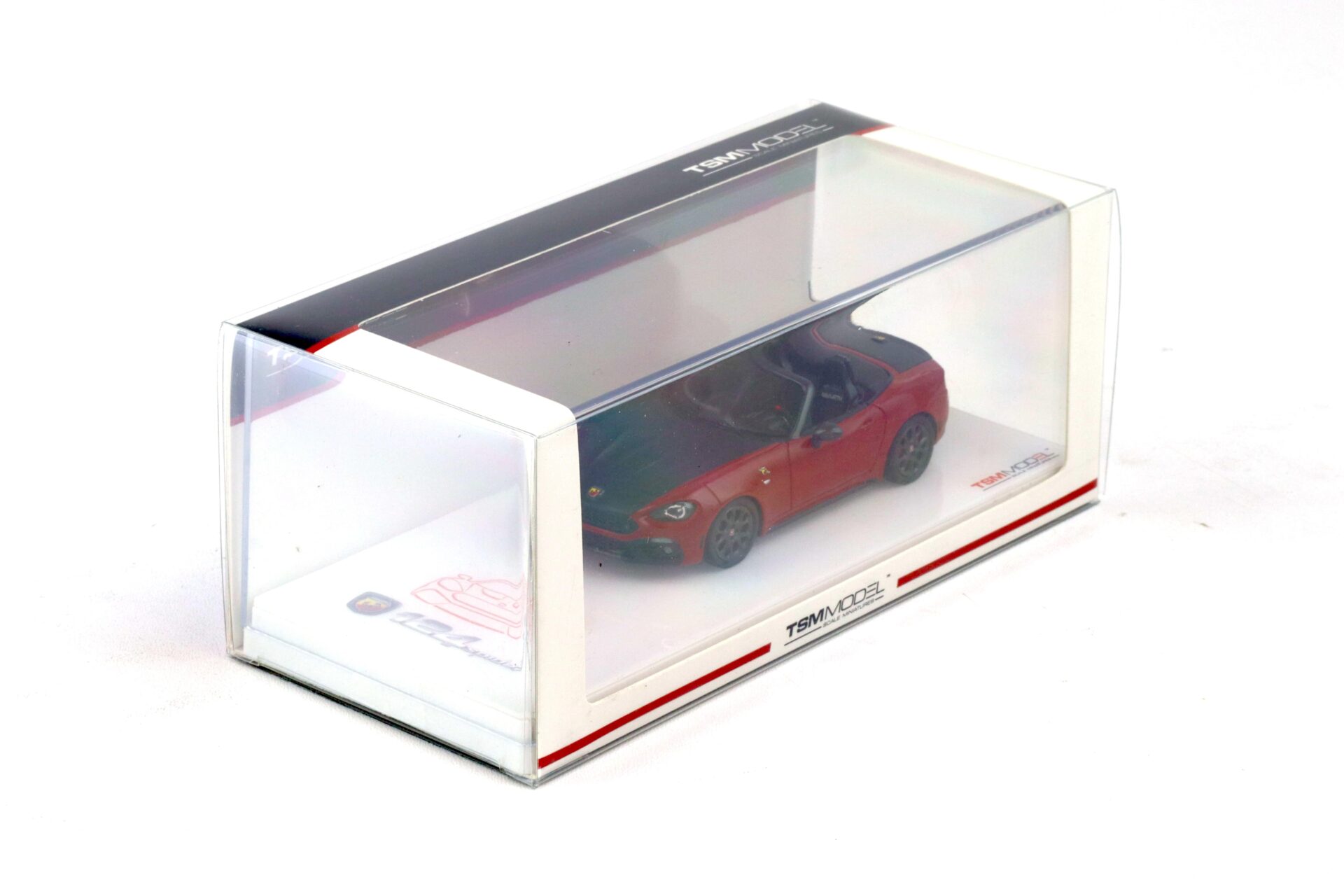 1:43 TSM Model Fiat Abarth 124 Spider Costa Brava 1972 red TSM430133