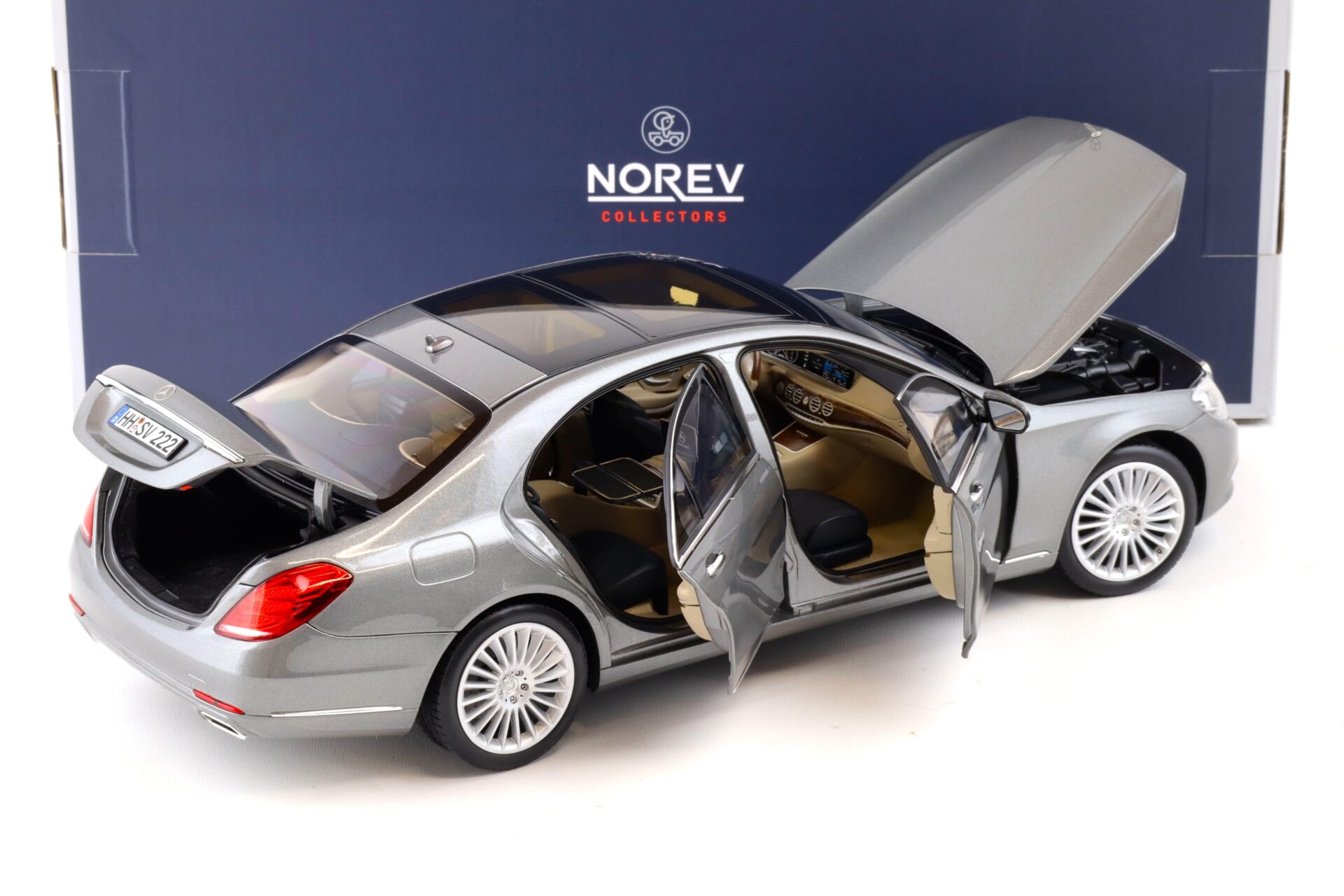 1:18 Norev Mercedes S-Klasse S-Class (W222) Limousine 2013 silver/ grey metallic 183481
