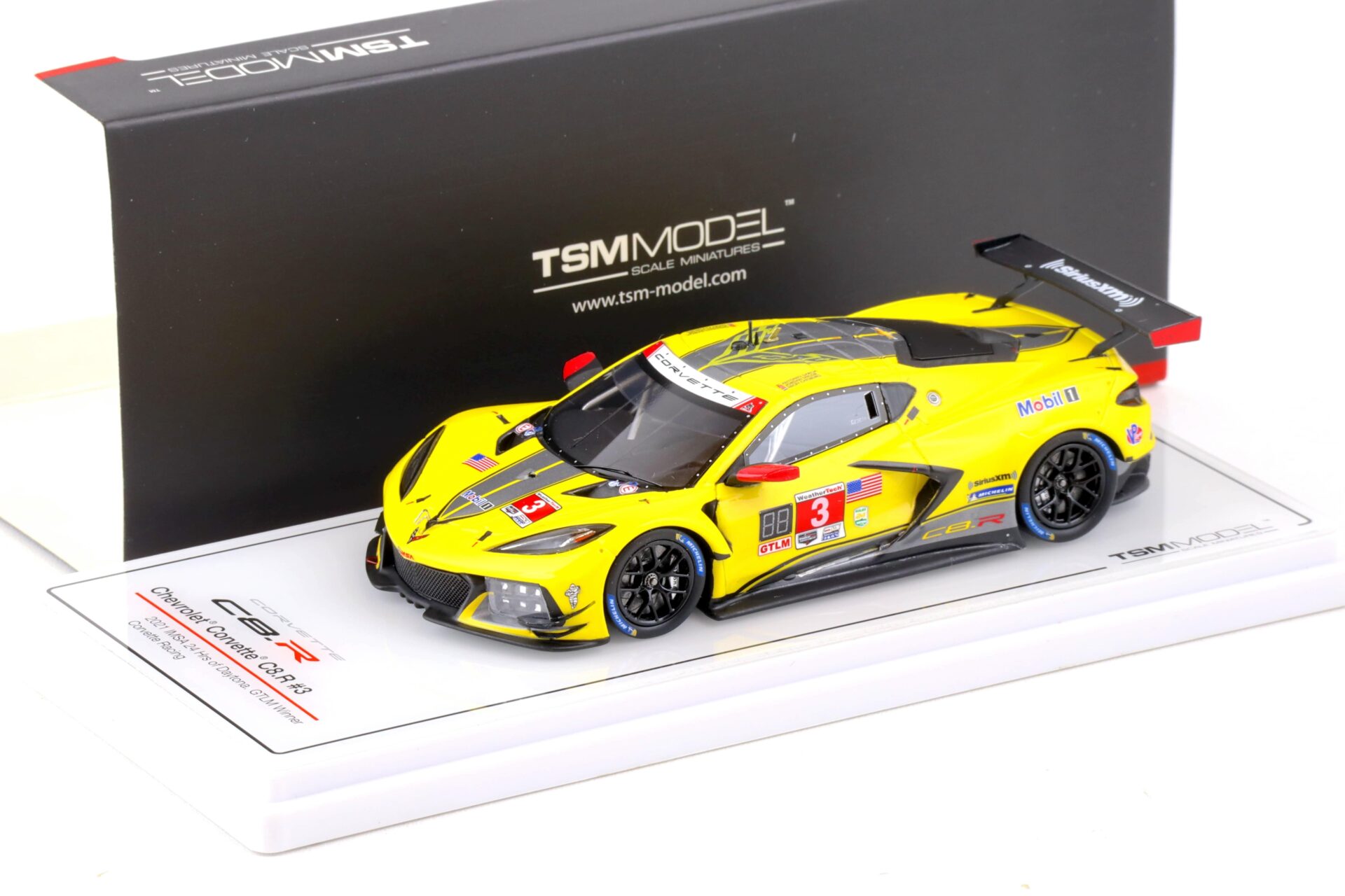 1:43 TSM Model Chevrolet Corvette C8.R #3 IMSA 24h of Daytona 2021 Winner TSM430550