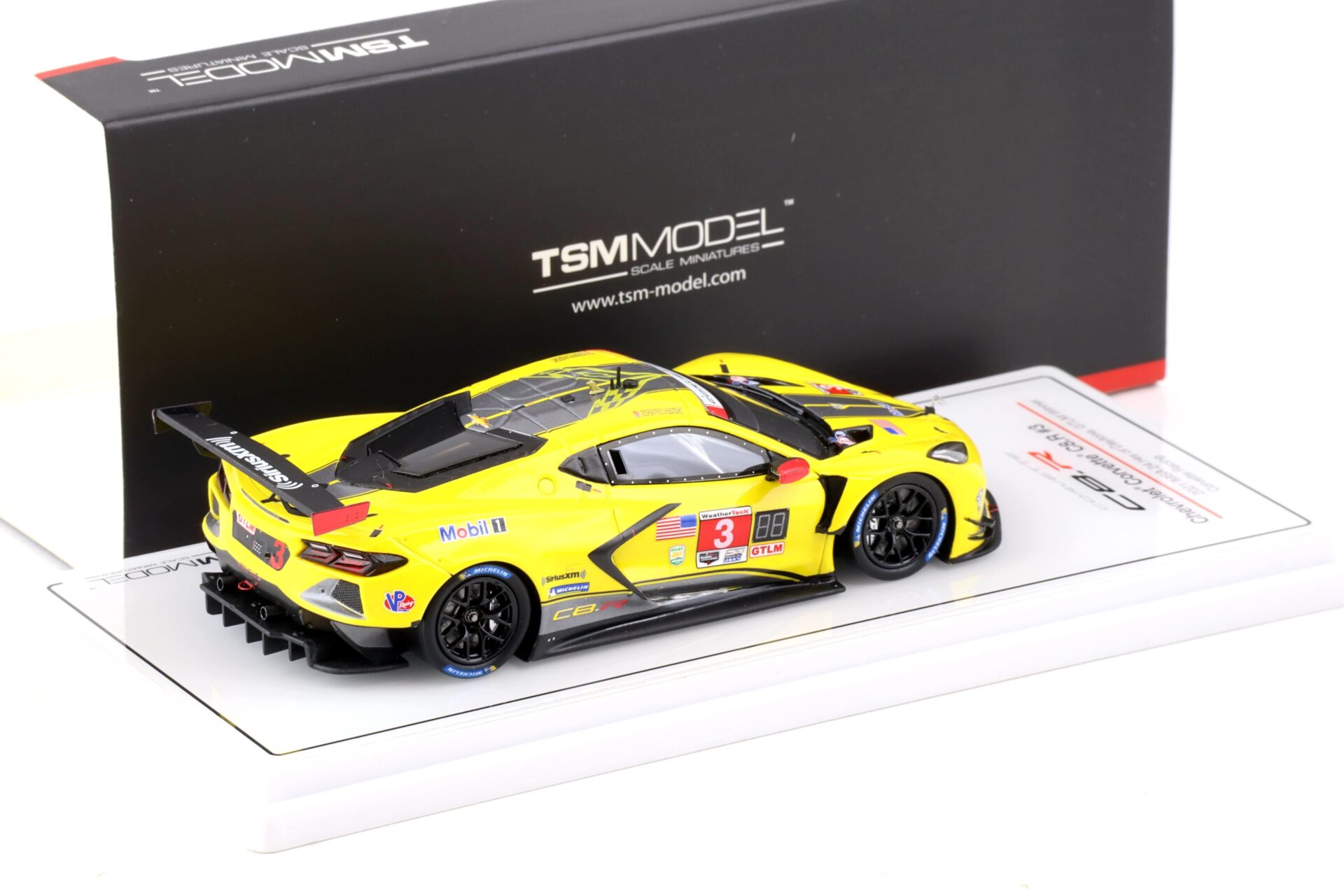 1:43 TSM Model Chevrolet Corvette C8.R #3 IMSA 24h of Daytona 2021 Winner TSM430550