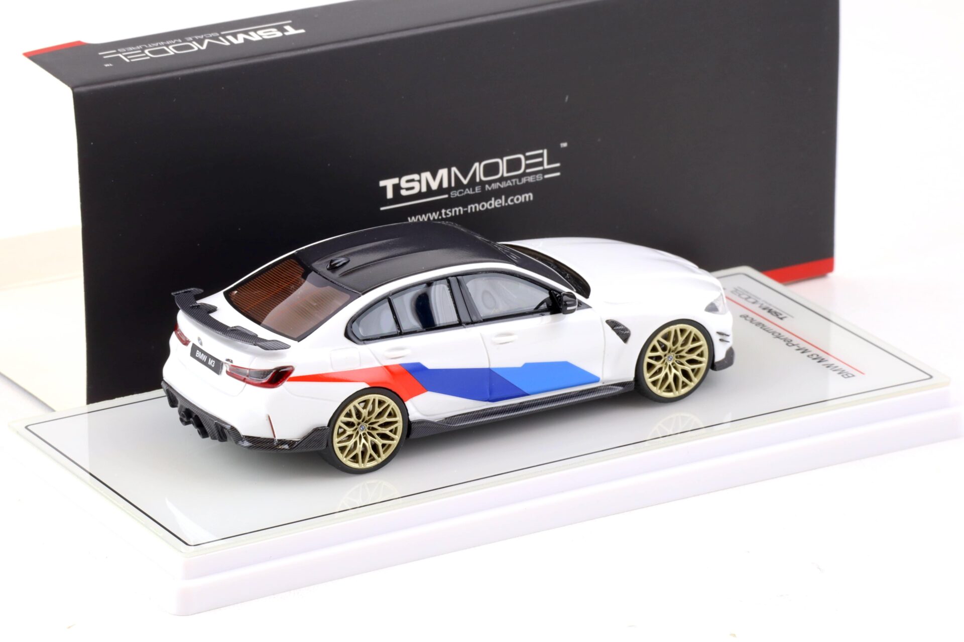 1:43 TSM Model BMW M3 (G80) Limousine M-Performance Alpine white TSM430573