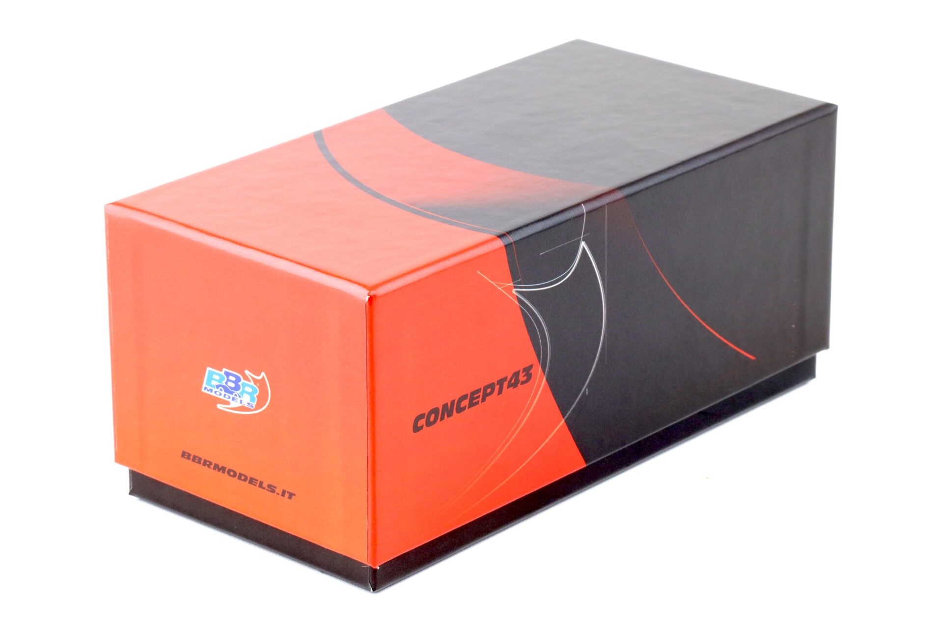 1:43 BBR Ferrari SP3 Daytona Serie Icona Rosso Fuoco Gloss/ French stripe CARBON BASE - Limited 37 pcs.