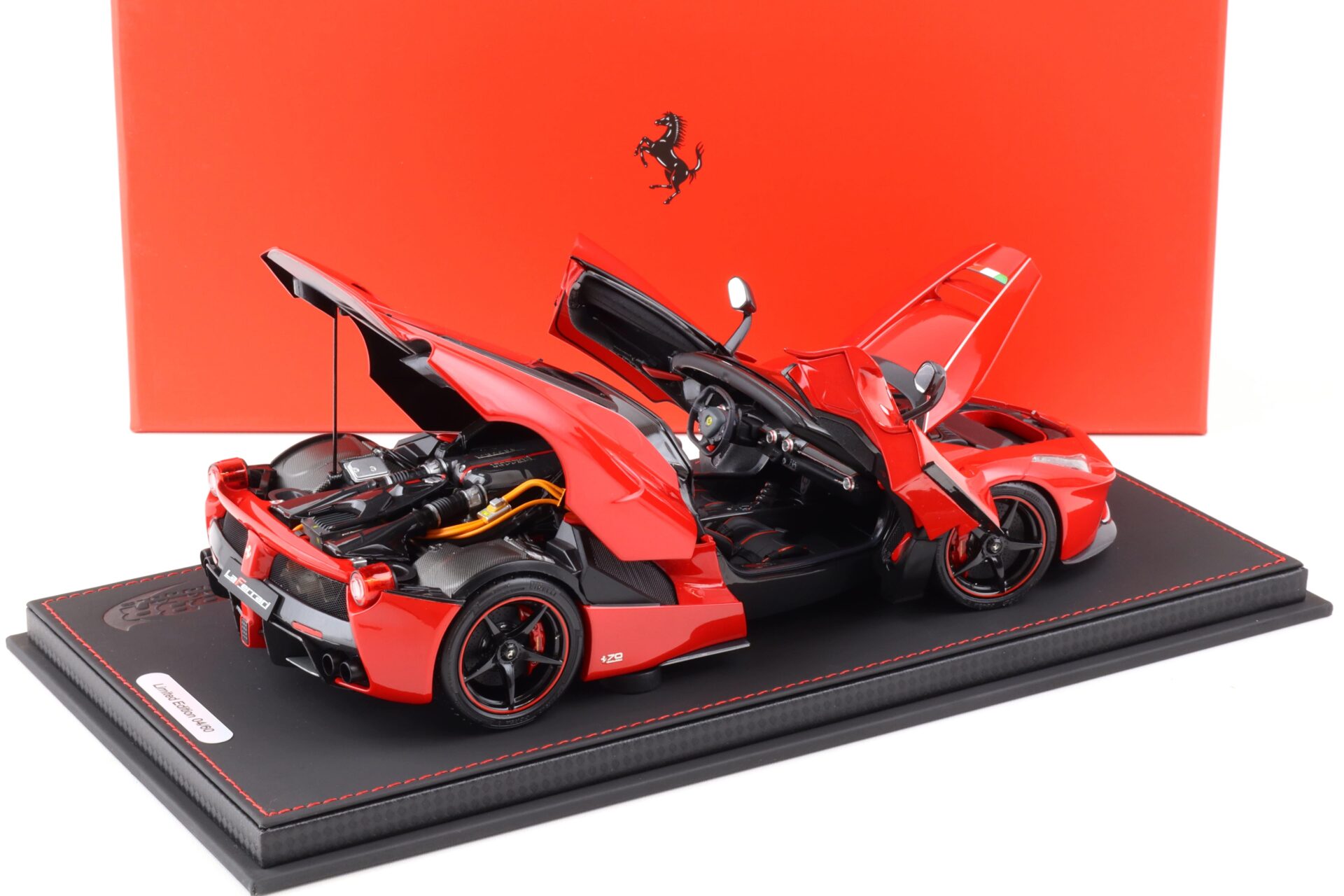 1:18 BBR Ferrari LaFerrari Aperta Rosso Corsa 322/ black wheels DIECAST - Limited 60 pcs.