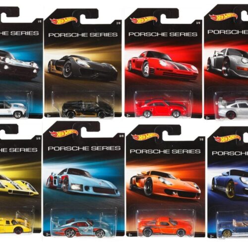 1:64 Hot Wheels 2014 Porsche Series Set 8 pcs. CGB63 Carrera GT, 918 Spyder, 914-6