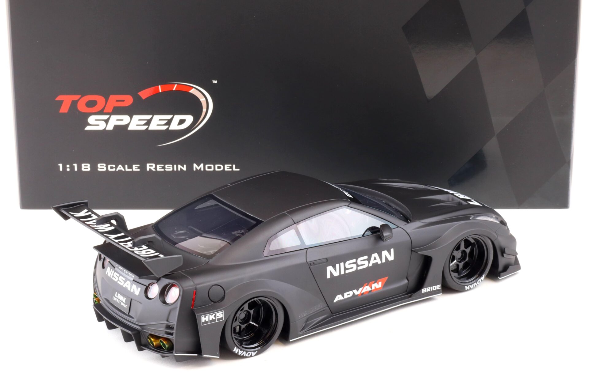 1:18 Top Speed LB-Silhouette WORKS GT Nissan 35GT-RR Ver.2 matt black TS0356